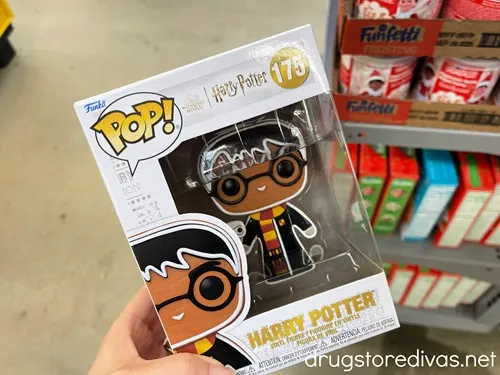 A Harry Potter Funko Pop figure that looks like a gingerbread man.