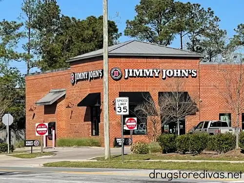 The outside of a Jimmy John's restaurant.