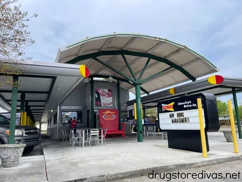 The outside of a Sonic Drive-In.