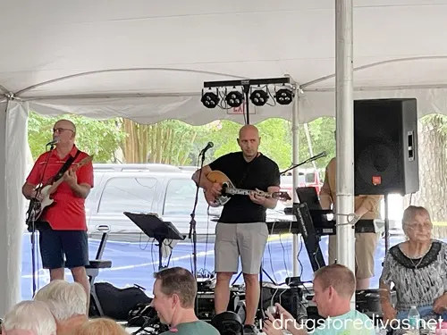 A live band performing at the Wilmington Greek Festival.