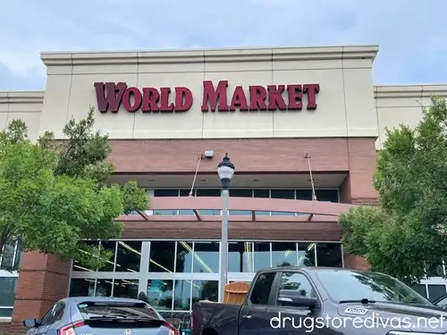 The outside of a World Market store.