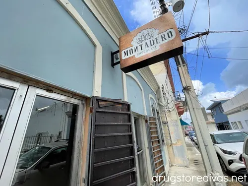 The outside of Montadero Chocolate in Caguas, Puerto Rico.