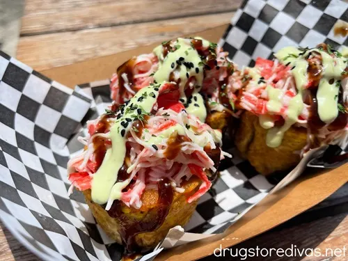Plantain cups with imitation crab served at Casa Bacardi in Puerto Rico.