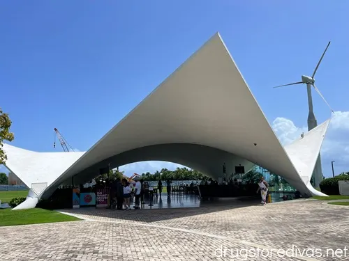 The welcome pavilion at Casa Bacardi in Puerto Rico.