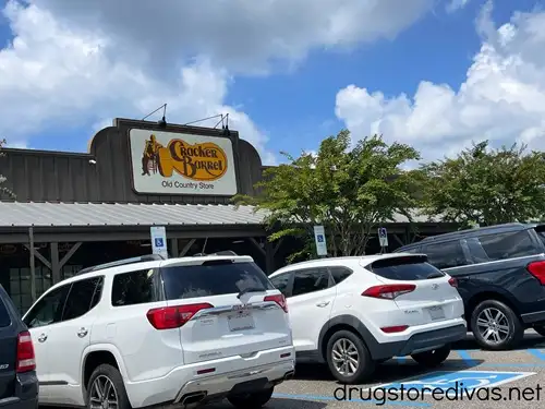 The outside of a Cracker Barrel restaurant.