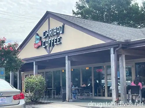 The outside of a Caribou Coffee coffeeshop.