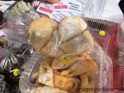 Polish cookies in bags in and in a plastic container.