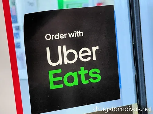 An advertisement for Uber Eats.