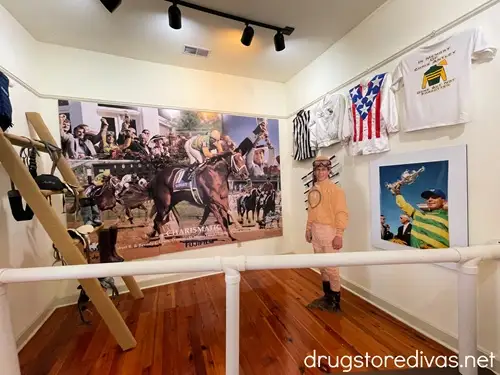 A room at the Elloree Museum dedicated to horse racing jockey Chris Antley who won the Kentucky Derby.
