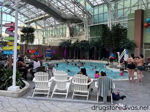 A pool at Island Waterpark at Showboat Hotel.