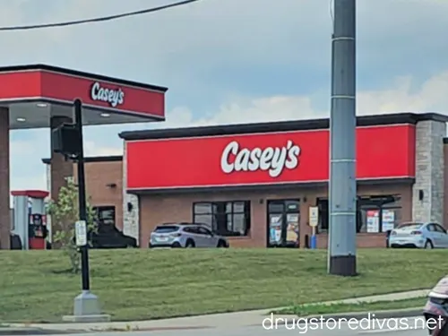 The outside of a Casey's gas station.