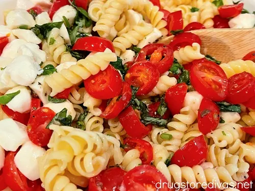 Caprese pasta salad.