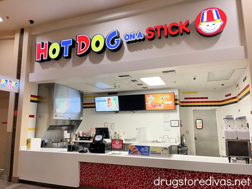 The outside of a Hot Dog On A Stick location.