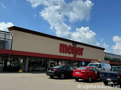 The outside of a Meijer store.