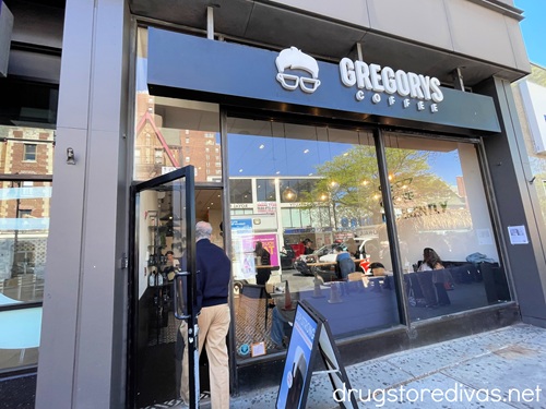 The outside of a Gregory's Coffee location.