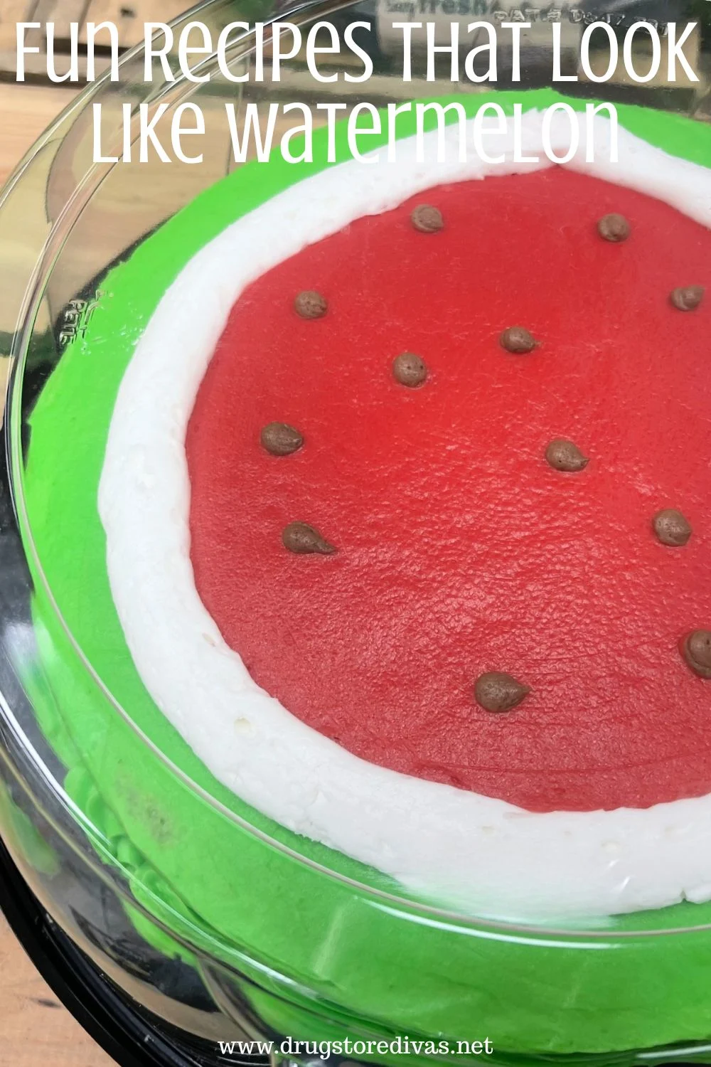 A watermelon cake with the words 