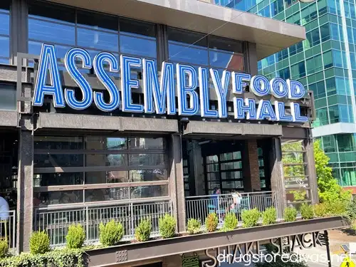 The outside of Assembly Food Hall in Nashville.