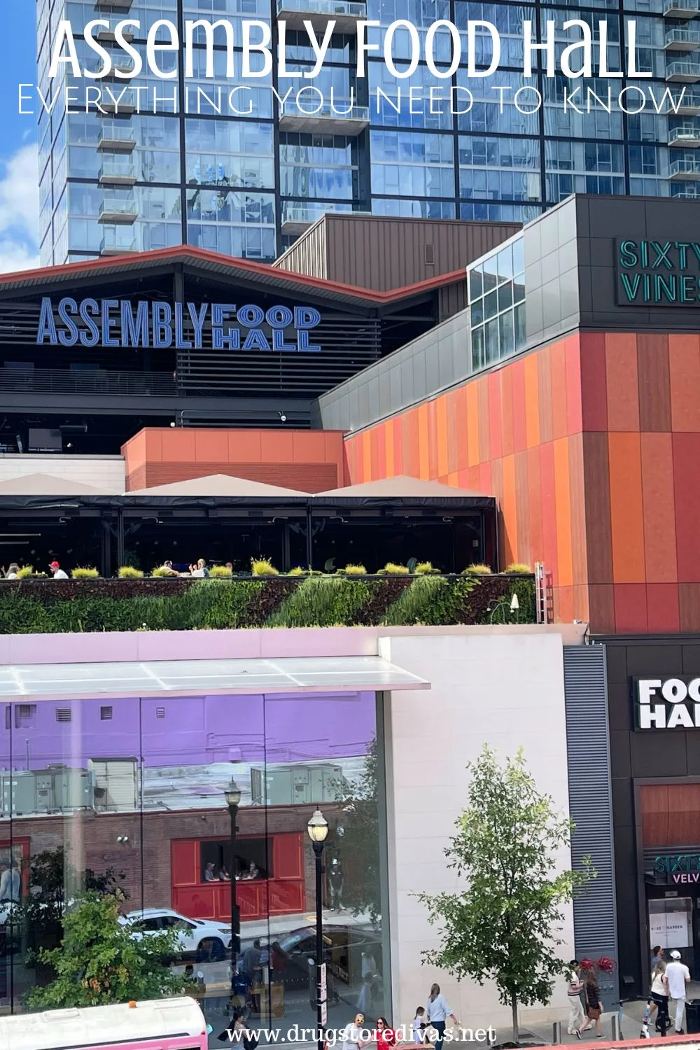 The outside of Assembly Food Hall in Nashville with the words 