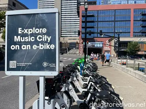A Bcycle bike docking station in Nashville.