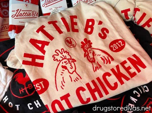 A Hattie B's hot chicken t-shirt.
