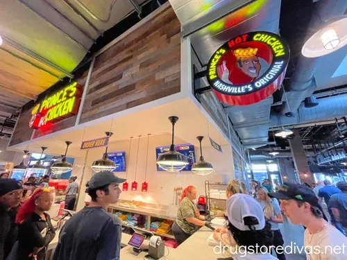 A Prince's Hot Chicken location in Assembly Food Hall in Nashville.