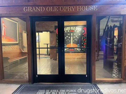 The Artist's Entrance door at the Grand Ole Opry.