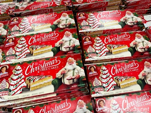 Little Debbie Christmas Tree Cake boxes.