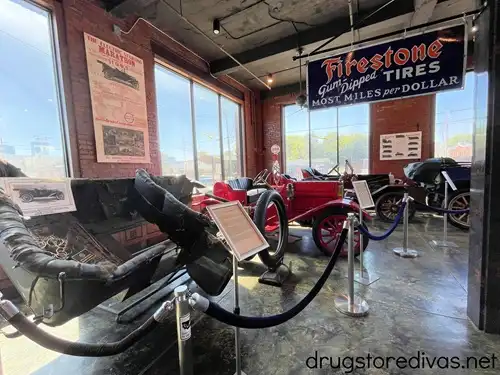 Cars on display at Marathon Motor Works in Nashville.