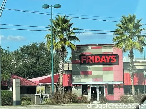 The outside of a TGI Friday's restaurant.