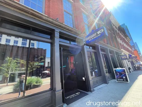 The outside of the Category 10 bar in Nashville.