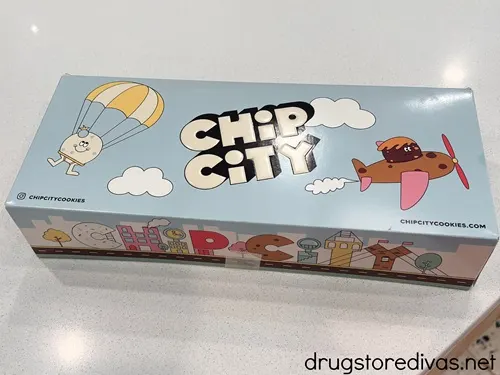 A box of cookies from Chip City.