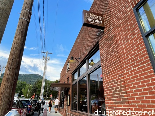 The outside of Lost Province Brewery in Boone, NC.