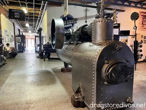 Car machinery in the halls of Marathon Village in Nashville.