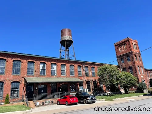 The outside of the Marathon Motor Works building, home to Marathon Village, in Nashville.