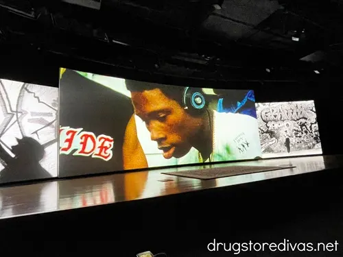A video playing in the Roots Theater in the National Museum Of African American Music in Nashville.