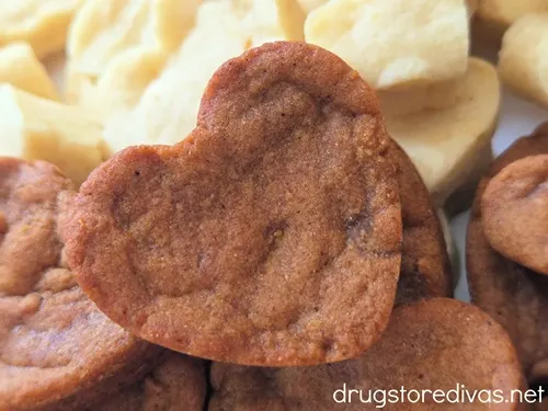 Heart-shaped gingerbread and sugar cookies.