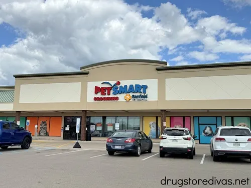 The outside of a Petsmart pet store.