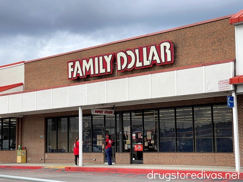 The outside of a Family Dollar store.