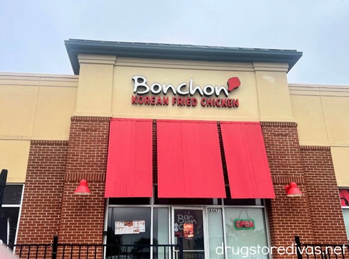 The outside of a Bonchon Korean Fried Chicken restaurant.