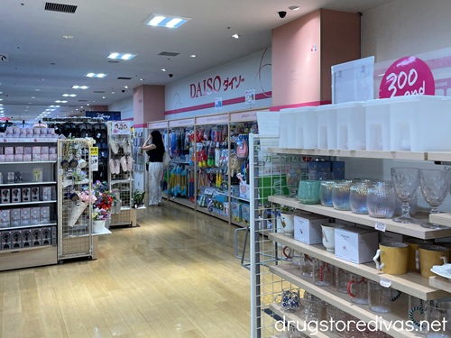 The inside of a Daiso store in Japan.