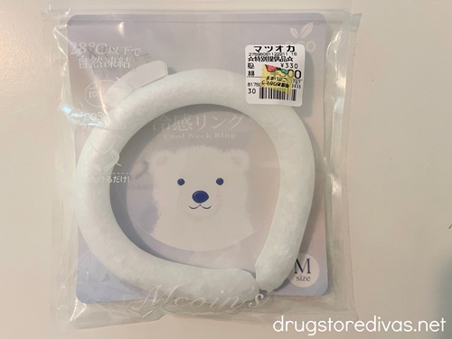 A neck cooling tube in its packaging.