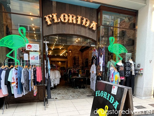 A thrift store named FLORIDA in Amerikamura, Japan.